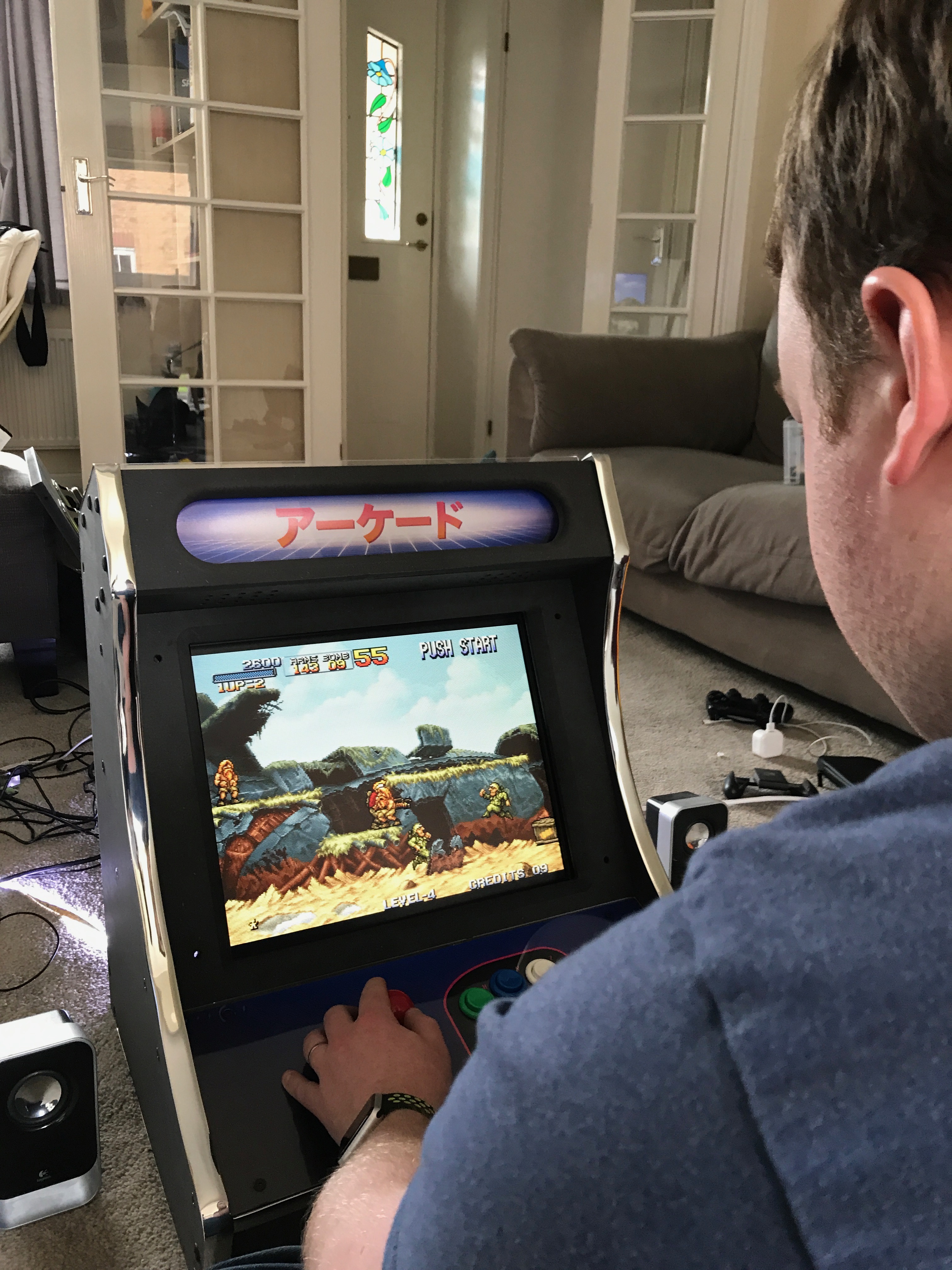 Declan testing Metal Slug